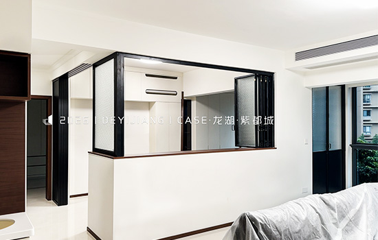 龙湖紫都城丨书房折叠窗+折叠门